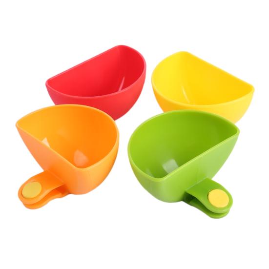Clip-On Condiment Bowls Silicone Dipping Dishes with Secure Grip Dishwasher Safe Sauce Cups for Ketchup Mustard And Snacks