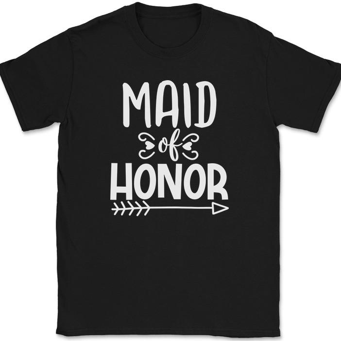 

Maid of Honor T-Shirt Wedding Party Bride Groom Event Group Gift Tee 2XL