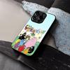 Cartoon B-Barbapapa Phone Case Tempered Glass For IPhone 16 13 14 12 15 11 Pro Max Plus Mini X XR SE2020 Coque