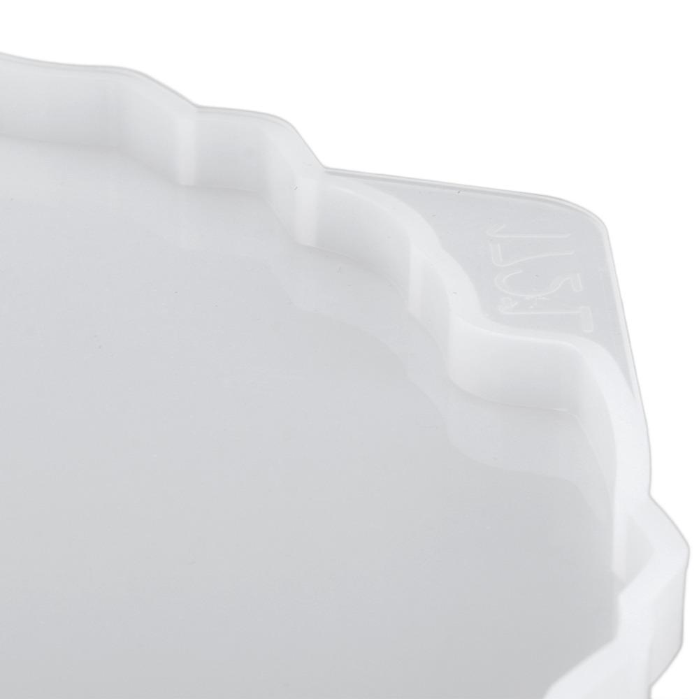 Small Round Washable Silicone Tray Mold Easy Clean Reusable Epoxy Resin Mold Irregular Shape DIY Tray Coaster Home Decoration