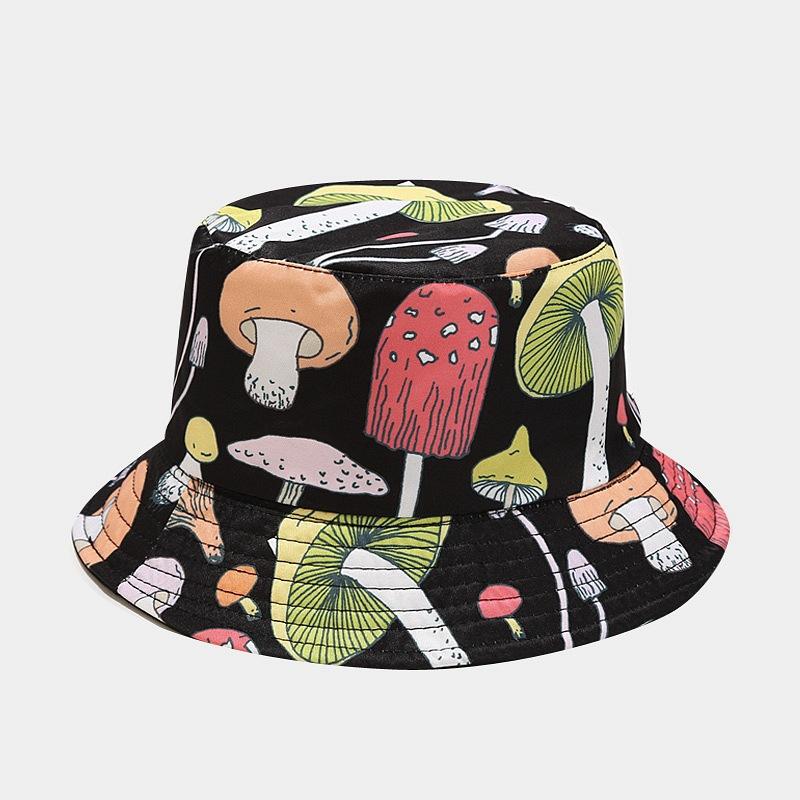 Colorful Print Bucket Hat Panama For Women And Men Outdoor Sunshade Fisherman Caps Summer Travel Beach Bob Foldable Basin Cap