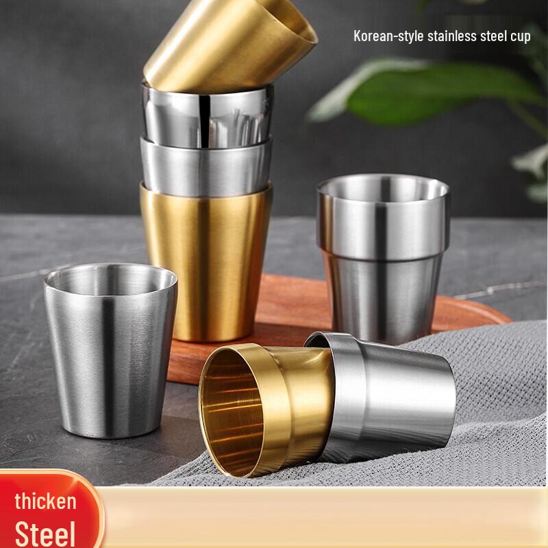 Shengjia 201 Stainless Steel Double-Wall Beverage Cups