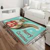 1Pcs Anti Fatigue Kitchen Rug Squirrel Christmas Print Waterproof Non-Slip Thick Cushioned Kitchen Mat Heavy Duty Comfort Standing Mat for Kitchen