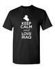 Keep Calm And Love Iraq Country Nation Patriotic Novelty Adult T-Shirt Tee Unisex T-Shirt