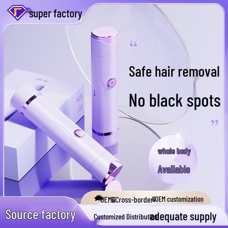 Dual-Head Epilator & Electric Shaver: Unisex Hair Removal & Trimmer