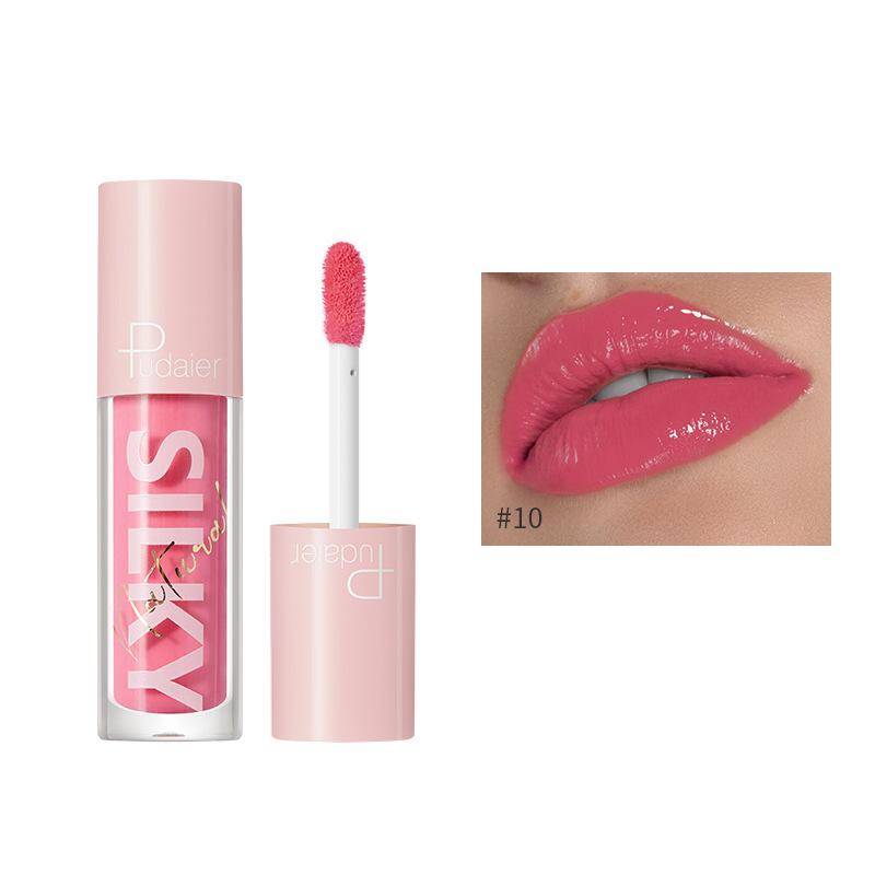 16 Farben Klarer Lipgloss Lipgloss Antihaft-Cup Lipgloss Spiegel Feuchtigkeitsspendende Lip Glaze Feuchtigkeitsspendend