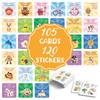 1PACK inspirational cards 105 lunch boxes, note cards, message puns, jokes, cute encouragement, children's cards
