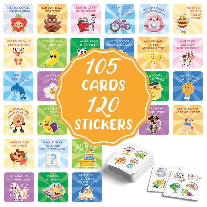 1PACK inspirational cards 105 lunch boxes, note cards, message puns, jokes, cute encouragement, children's cards