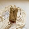 A Stylish Single-shoulder Crossbody Bag Made of Hollow-woven Fabric, Perfect for Carrying Your Phone.