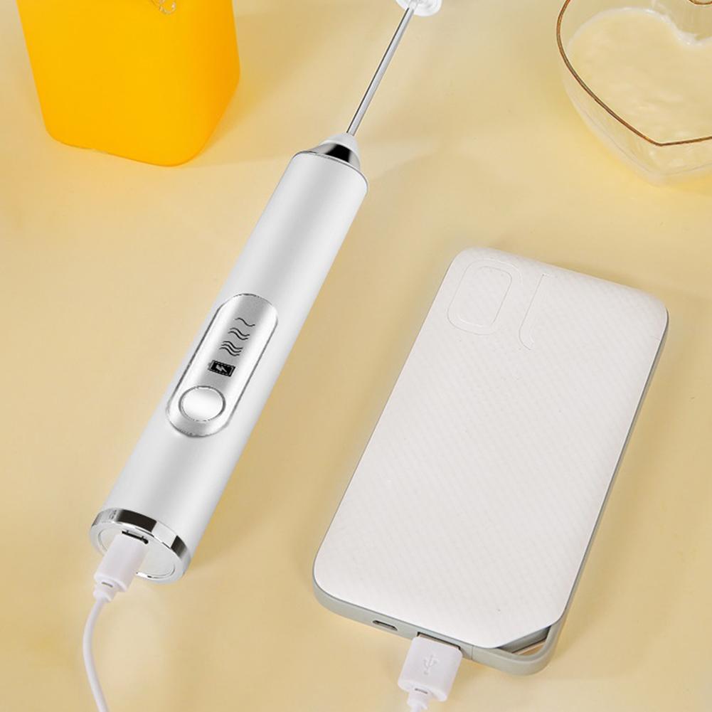 Handheld Kitchen Egg Beater Usb Charging Wireless Mini Electric Whisk Coffee Milk Mixer