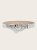 Jeans Belt Women'S Decorative Casual Belt Smooth Buckle Korean Simple Belt
