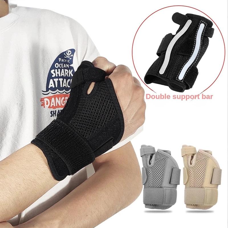 1Pc Flexible Splint Wrist Thumb Support Brace Adjustable Wrist Thumb Stabilizer Immobilizer Trigger Thumbs Support Braces