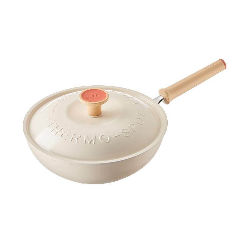 Supor Lightweight Fire Red Dot Non-stick Wok