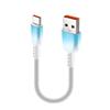 Gradient Colored Short USB Type C Charging Cord Braided Nylon Cable High Charging Multi Device Support