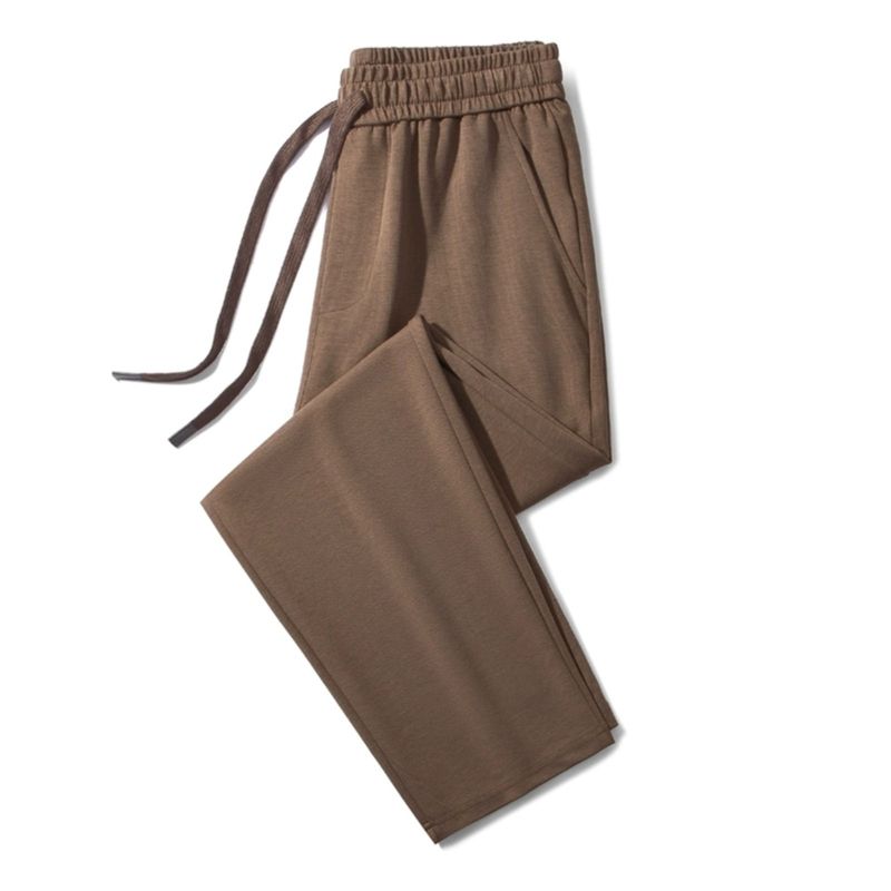 Export Export Tail Goods Tencel Drape Casual Straight Trousers Men's Summer Thin Ice Silk Elastic plus Size Air Conditioning Pants