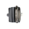 Gucci Double G Buckle Chain Litchi Grain Leather Messenger Accordion Shoulder Crossbody Mini Bag Women bags Black 607720-CAO0G-1000