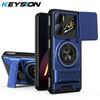 KEYSION Magnetic Phone Case for ZTE Nubia Neo 3 5G Slide Camera Protection Upright Kickstand Shockproof Cover for Nubia Neo 3 5G
