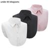 3pcs Multifunctional Professional Style Shirt with Fake Collar,Square Collar Suitable for Graduation Ceremony with Formal Cloths