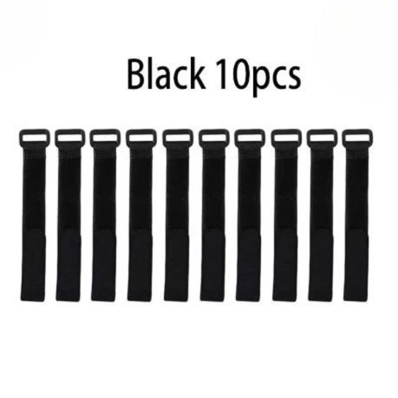 10pcs Reusable Fishing Rod Zip Ties, Hook and Loop Zip Ties, Pole Ties, Wrapped Outdoor Fishing Tools Practical Accessories