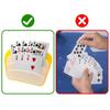 4 packs Poker card insertion tool, multifunctional, card storage and holding device, hands-free card box