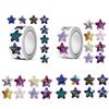 500pcs 2.5cm Colorful Holographic Star Stickers Roll - Kids Reward Chart DIY Decor Scrapbook Adhesive Labels Gift Toy Stickers