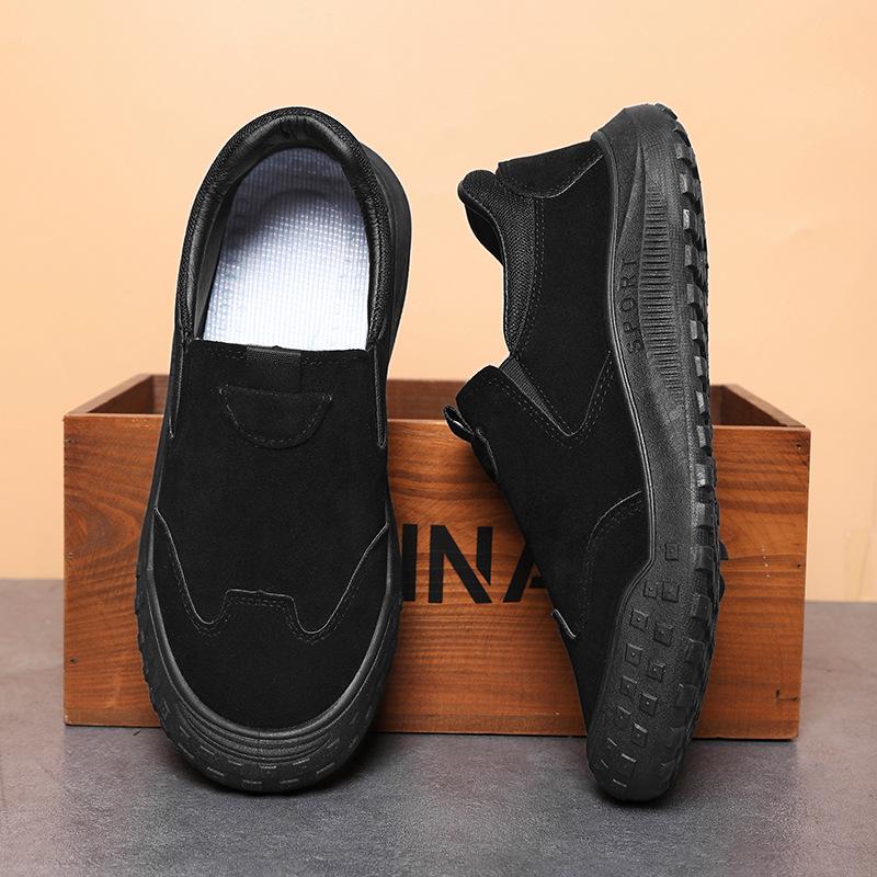 

Мужская нескользящая рабочая обувь: Повседневные, износостойкие, пружинные, идеально подходят для вождения и охраны труда. Size 43