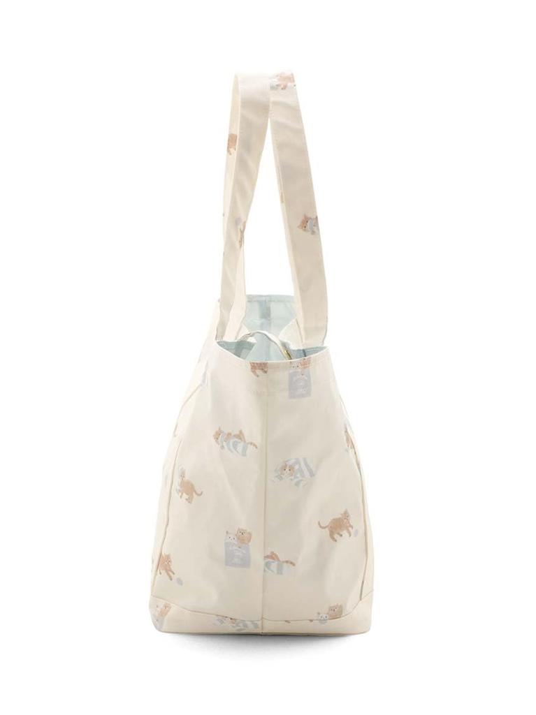 Gelato Pique Playful Cat Print Mom Bag PWGB245709 CRM Women's