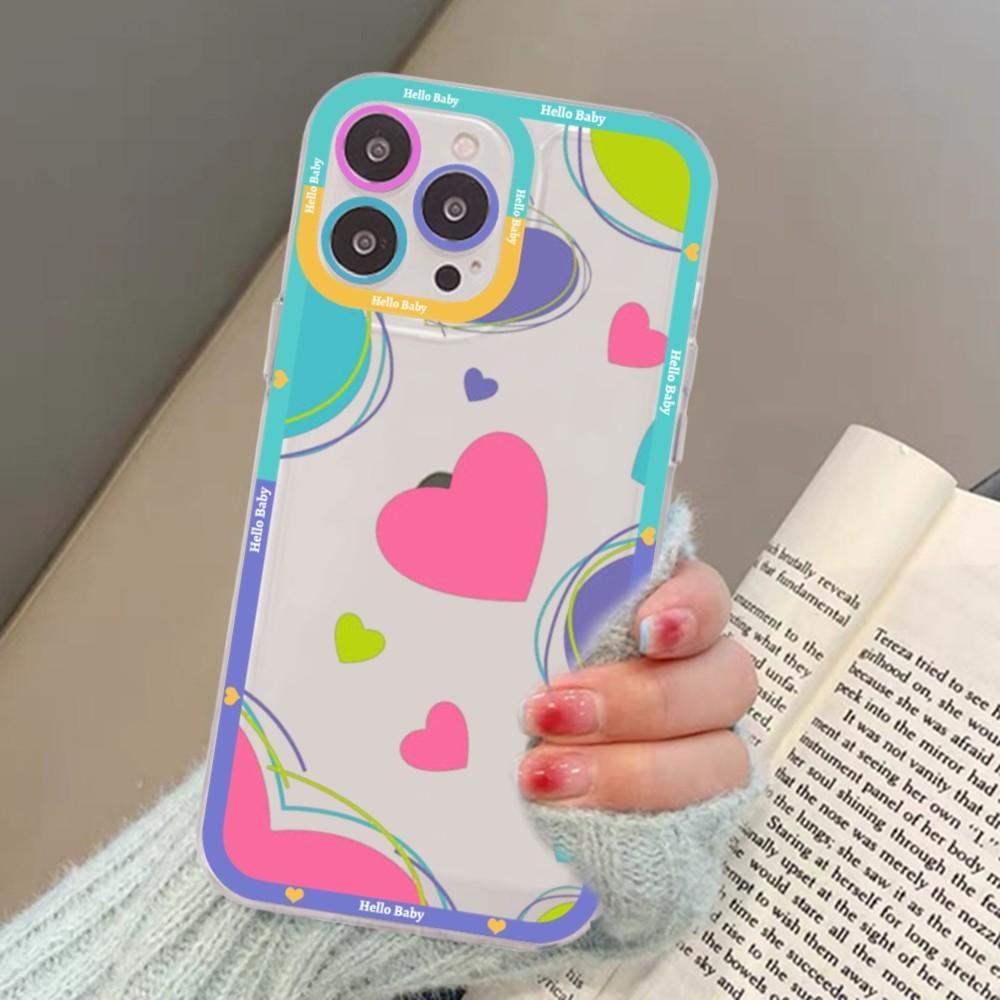 Love Heart Mousepad For Samsung S 20 21 22 23 Lite Plus Ultra Clear Mobile Cover Funda