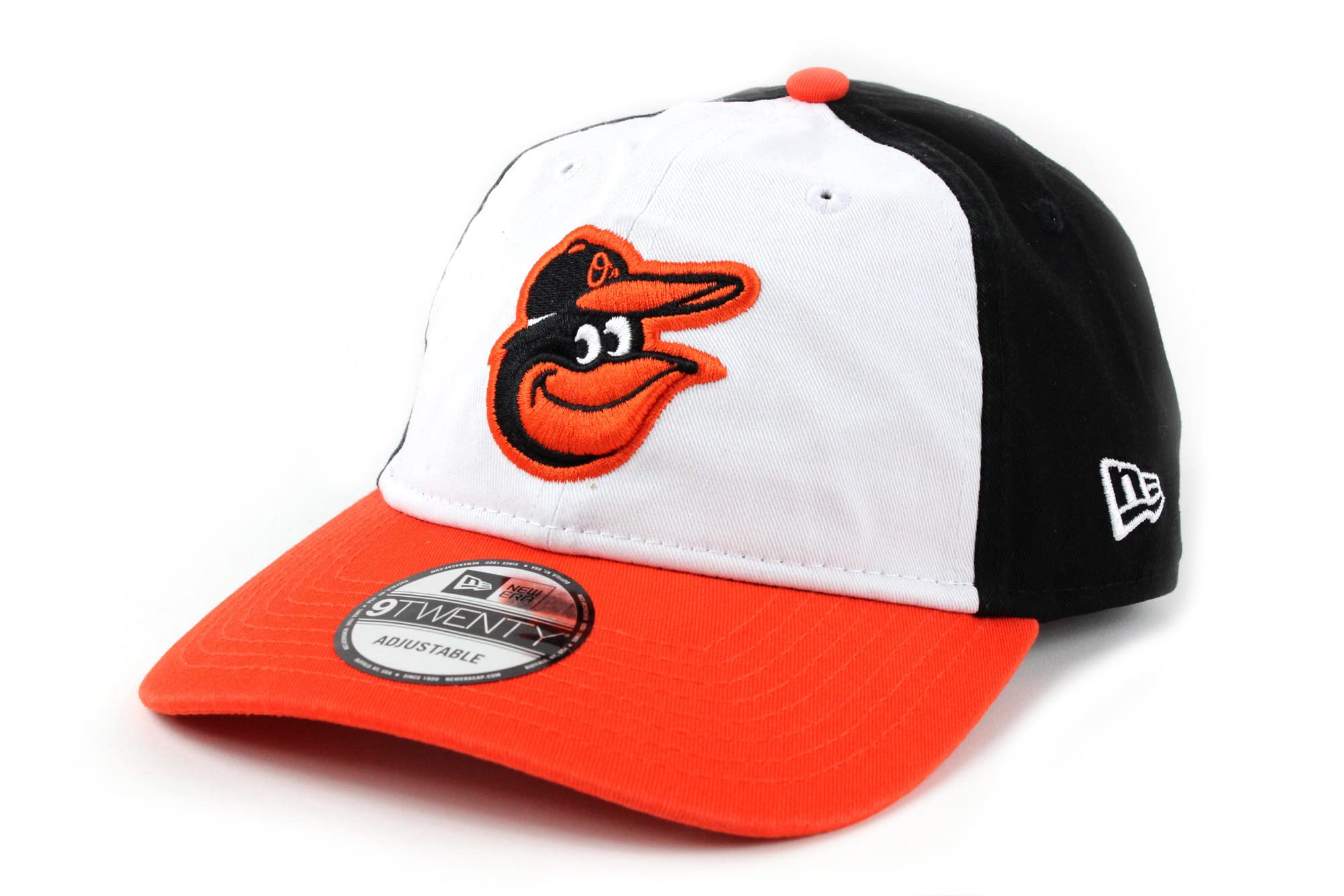 New Era 9TWENTY MLB Baltimore Orioles Cap in White/Orange