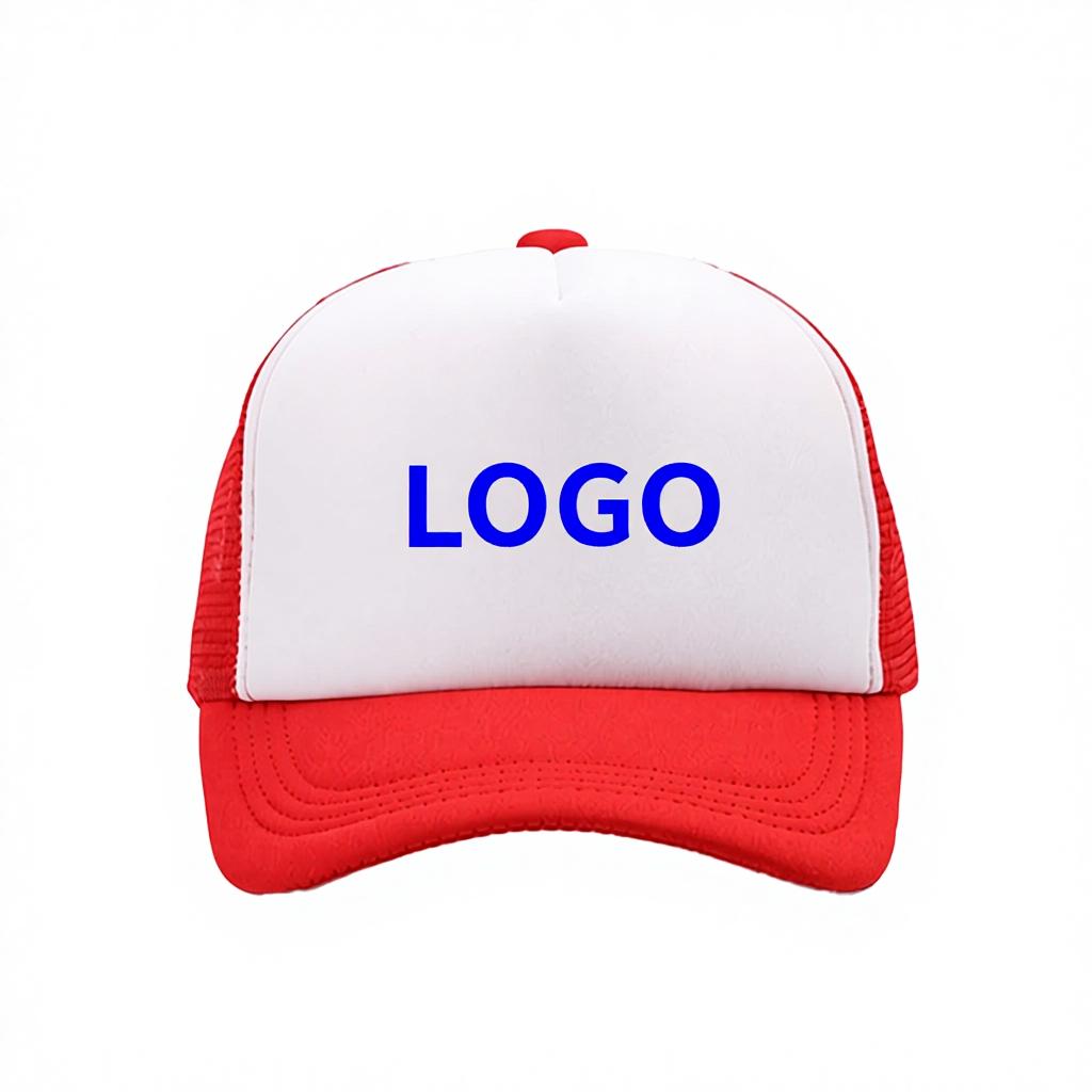 Custom Logo PVC Baseball Cap Mesh Peaked Advertising Hat for Team Building and Tour Groups 6-Panel