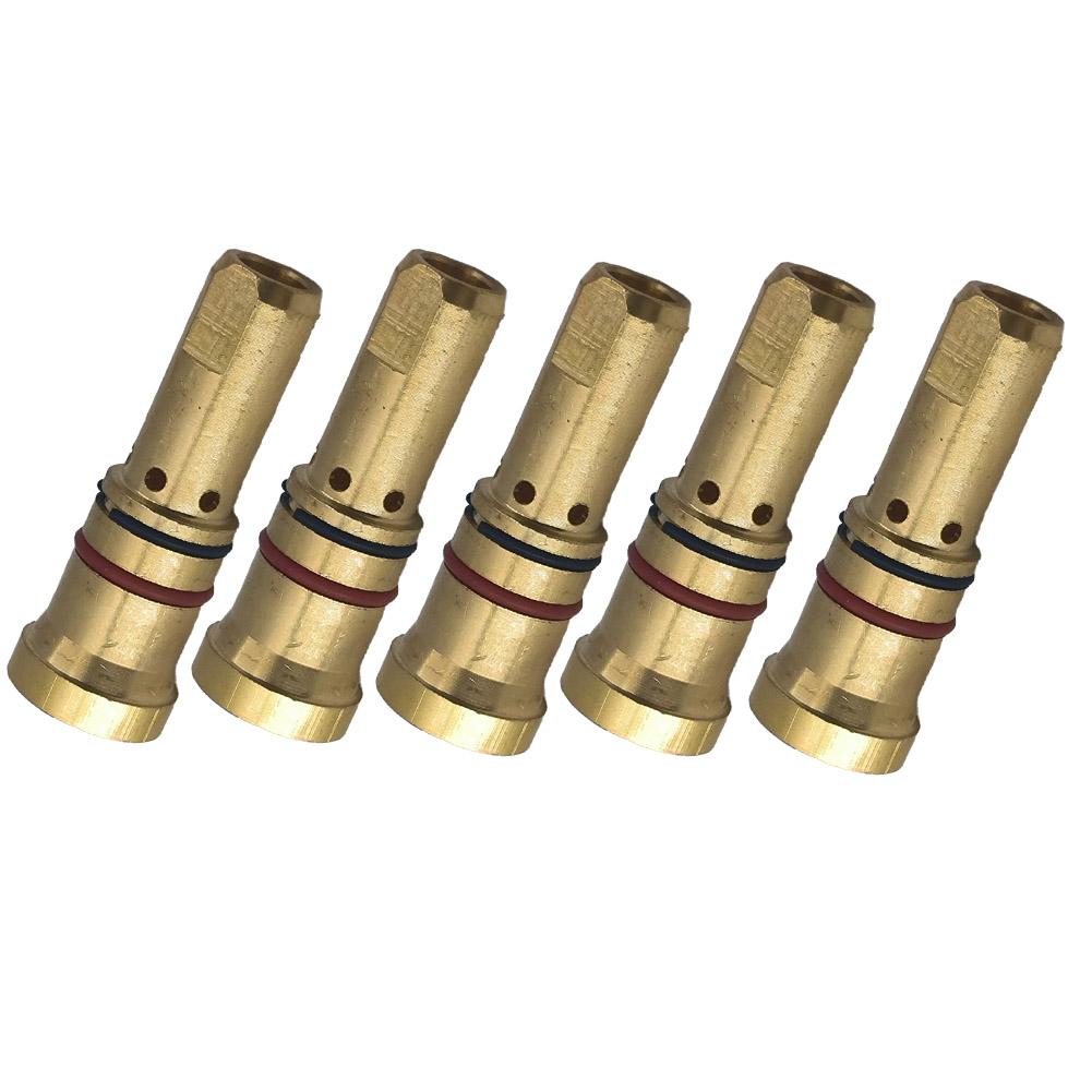 5Pcs Welding Nozzle Compatible With 1500/4280/7400 Series Contact Tips For-Bernard Q/S 200-300A MIG Weldings Gas Weldings Parts