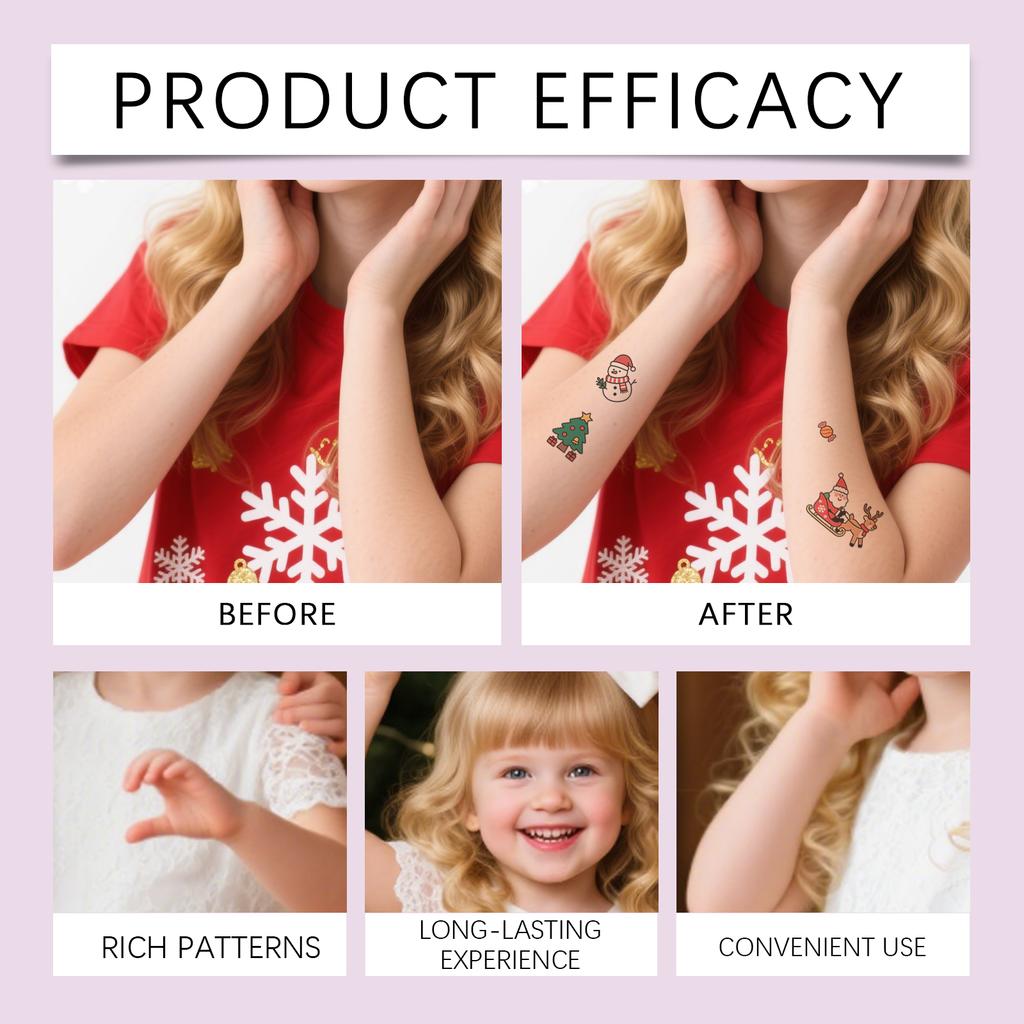 Cartoon Christmas Stickers, Cute And Sweet, Party Temporary Stickers, Children's Holiday Gifts, Christmas Stickers, Christmas Decorations.