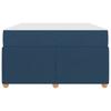 Bed Frame with Mattress Blue 120 x 190 cm Fabric