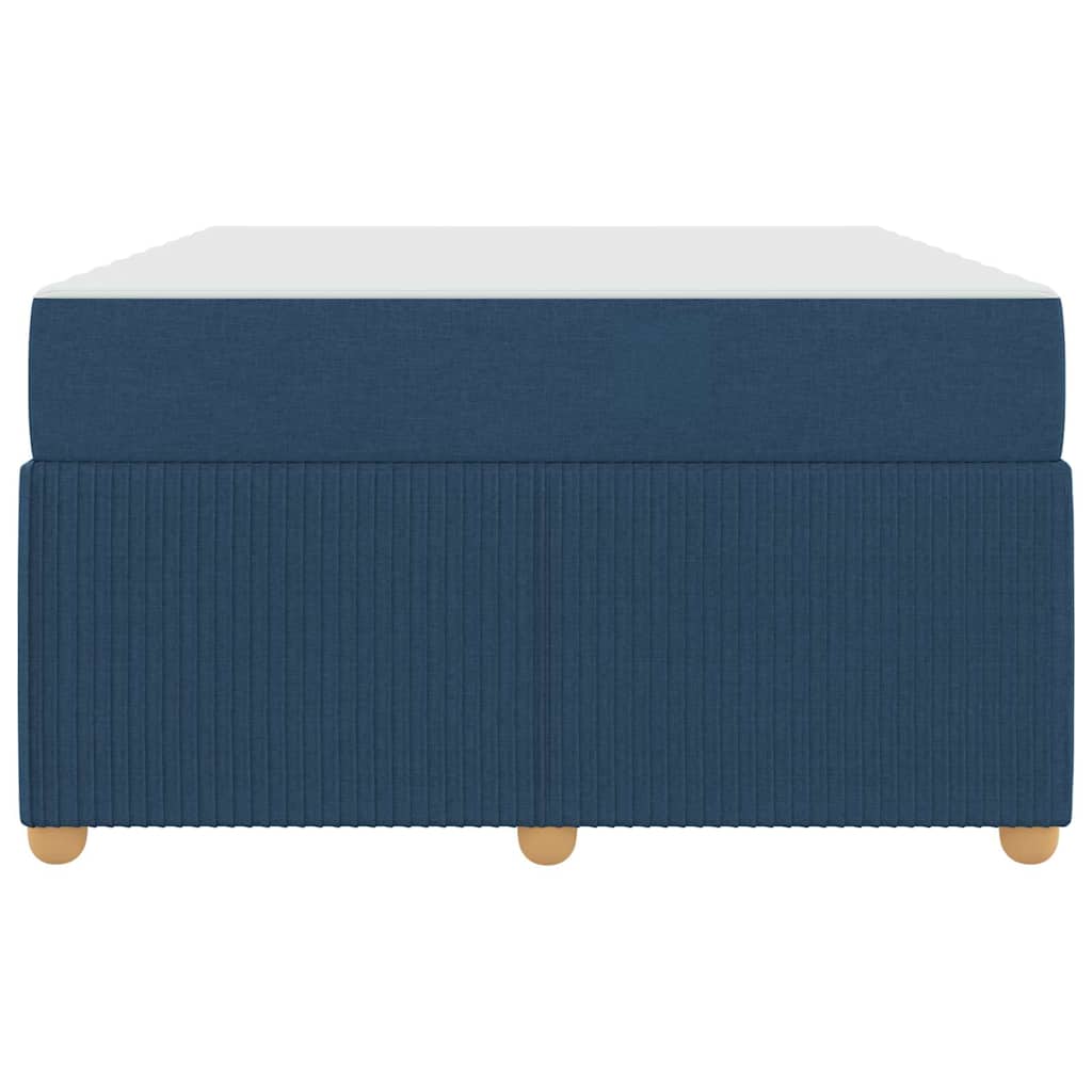 Bed Frame with Mattress Blue 120 x 190 cm Fabric