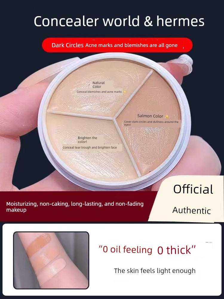 Li Jiaqi Recommends Three-Color Concealer to Cover Dark Circles, Spots, Acne Marks, Tear Troughs, and Facial Blemishes. Official Genuine Product