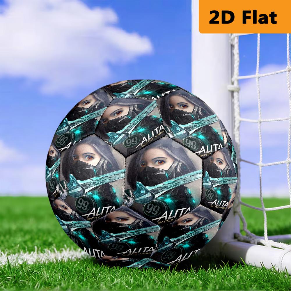 Alita: Battle Angel - Futuristic Warrior Soccer Ball Suitable for Both Training and Competition No. 5 Football Very Elastic