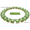 Shi Family Exquisite Purple Octagonal Rhinestone Necklace & Choker Bracelet Set