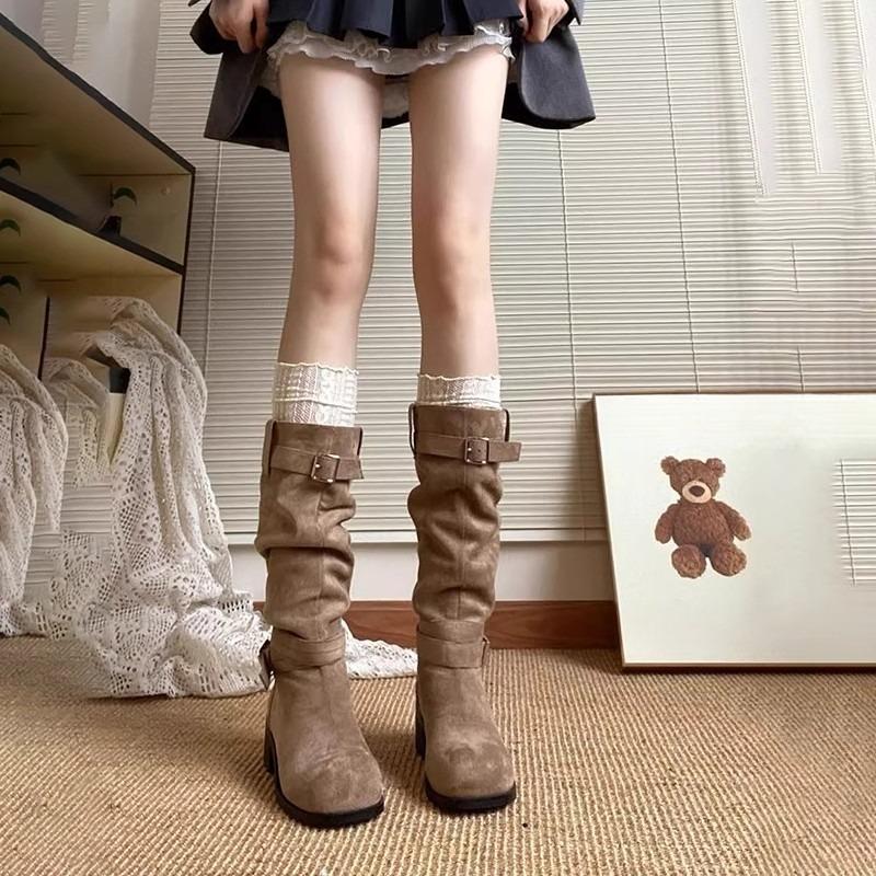 New Style Shoes: Thin Boots, Women's Thick-soled Boots, High Boots