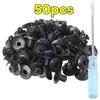 Rivets Black Clip Fasteners Universal 8mm Plastic Rivets Fasteners Car Accessories 50/100pcs Car Bumper Guard Fasteners Screws