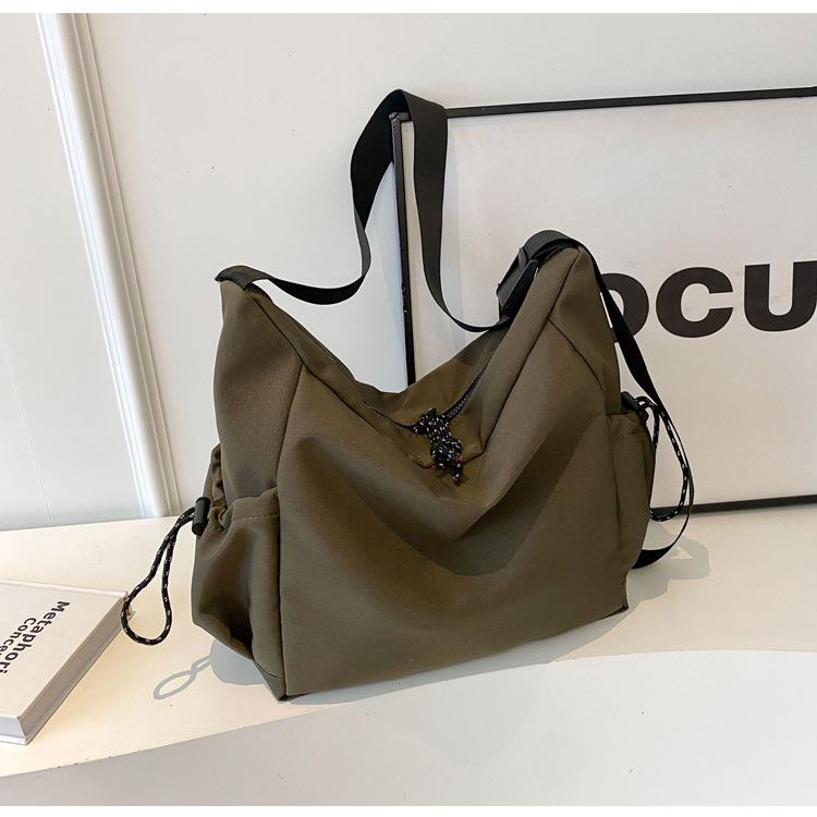 

Ленивый ветер повседневная большая вместимость простая однотонная сумка-тоут на плечо студенческий класс поездки путешествия легкая сумка-мессенджер зелёный