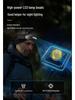 2-Pack Rechargeable Waterproof LED Headlamp with Motion Sensor for Outdoor Activities