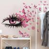 Bedroom for Girls Room Living Room Home Decoration Art Wallpaper Creative Beautify Decals Beautiful Eye Butterfly Wall Stickers