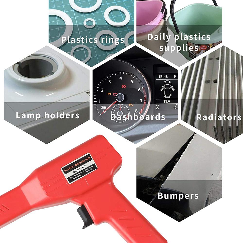 Car Bumper Crack Repair Welding Machine Handy Plastics Welders PVC Repairing Machine Welding Equipment 220V Car Bumper Repair Hot Staplers Machine