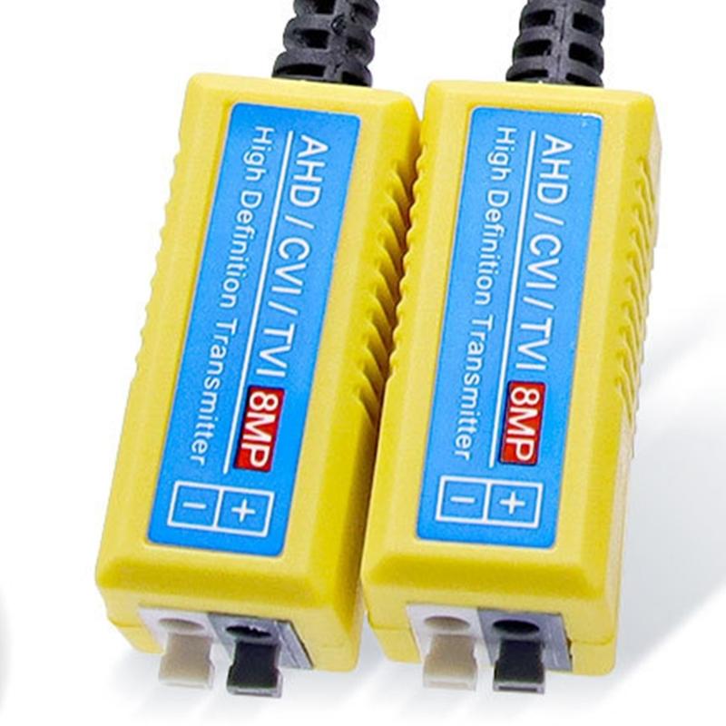 CCTV Video Balun Transceiver, Passive BNC Video Balun Transceiver Transmitters AHD/TVI/CVI/CVBS Connectors for 720P/960P/1080P/3MP/5MP/8MP CCTV