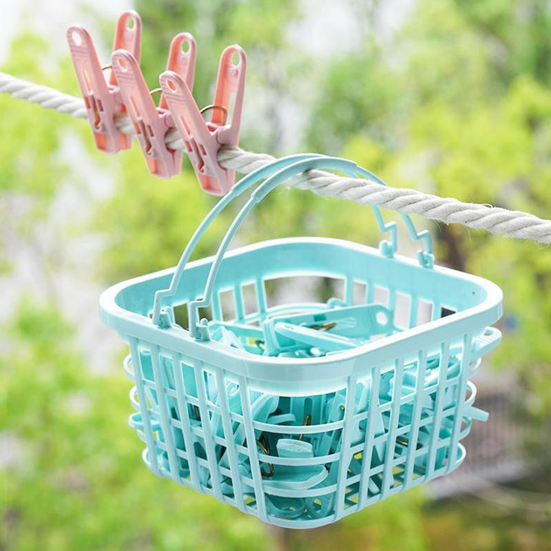 30Pcs/Pack Clothes Drying Clip Balcony Windproof Strong Drying Clips Outdoor Drying Underwear Socks Scarf Fixing Clip