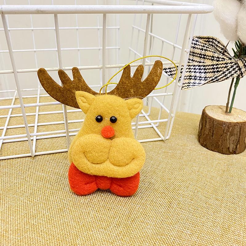 Santa Claus, Snowman, Reindeer Fabric Ornaments - Christmas Tree Decorations for Hotels and Malls