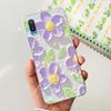For Samsung Galaxy A02 Case M02 Phone Cover Fashion Flower Clear Silicone Soft Funda on Samsung A02 GalaxyA02 SM-A022F Protector