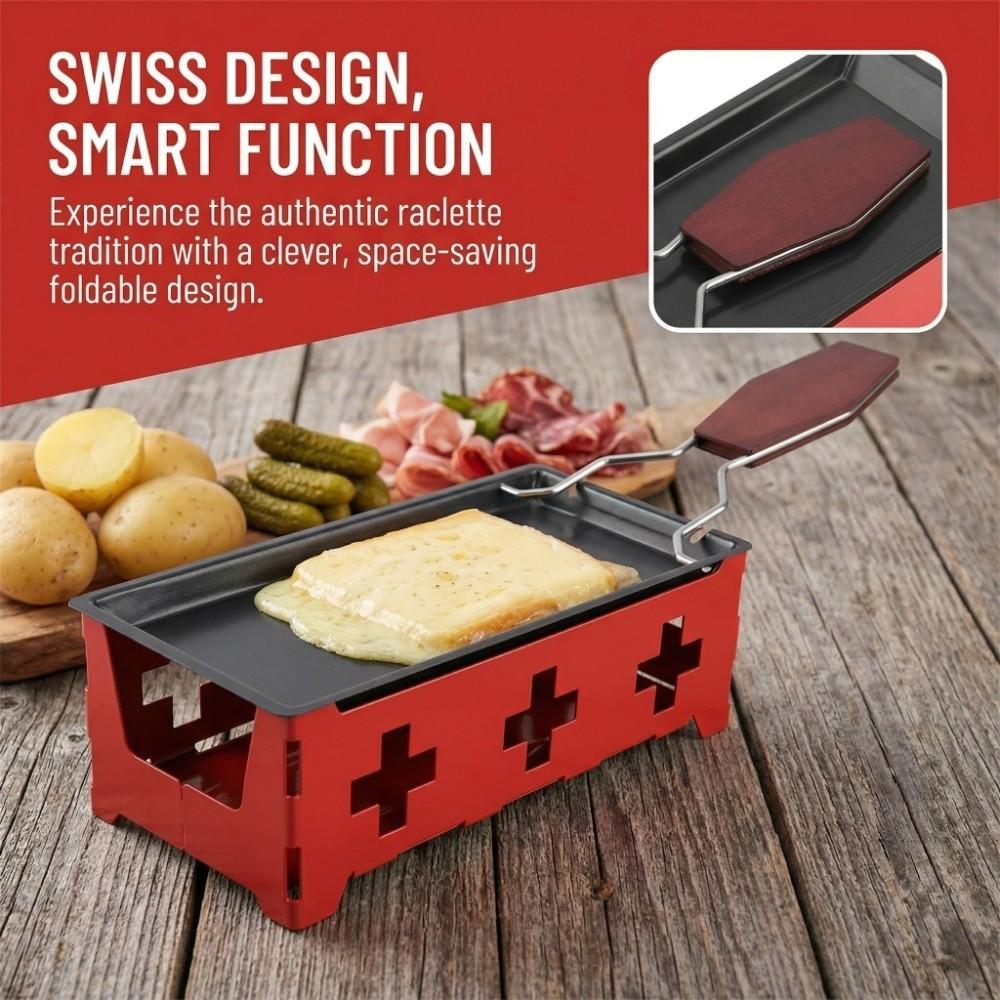 Carbon steel Portable Raclette Non-Stick Non-Stick Baking Tray Travel Outdoor Picnic