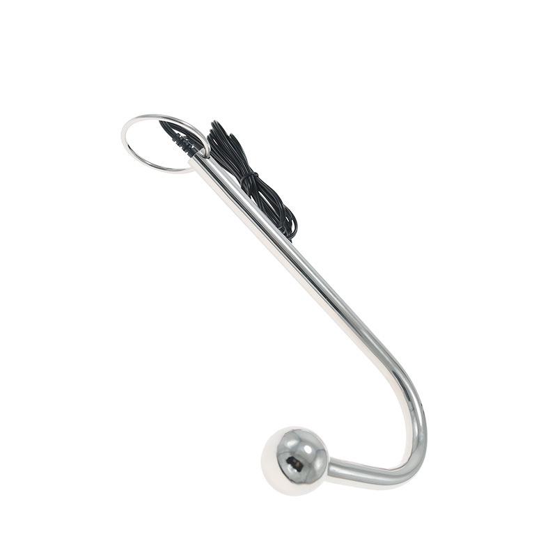 [] Bipolar Electric Shock Anal Hook Back Court Chrysanthemum Stimulation Tool G-Spot Climax Sex Toys for Men and Women