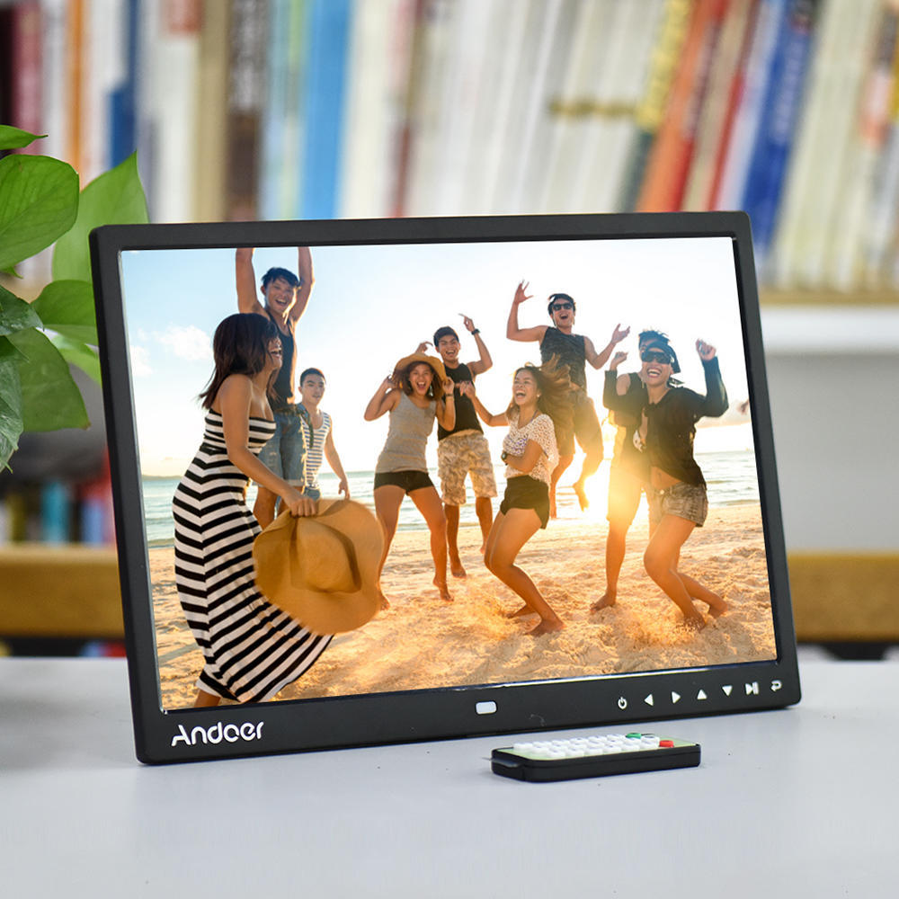 15"inch HD 1080P Digital Photo Frame Picture MP3 MP4 Movie Player+Remote Control
